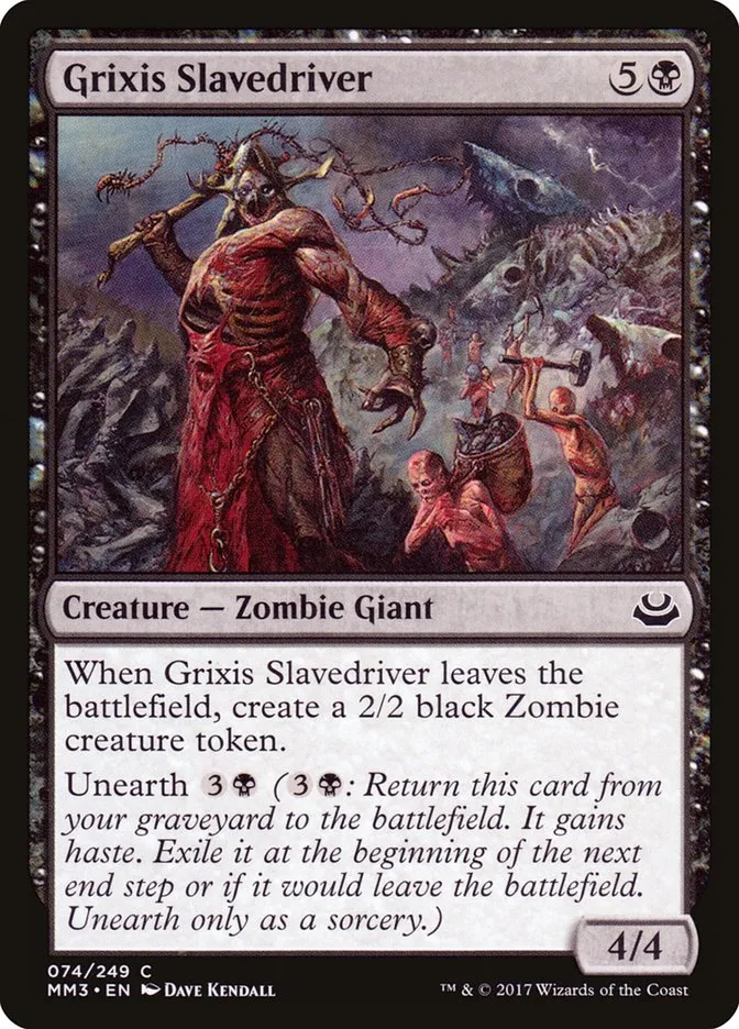 Grixis Slavedriver Front Face