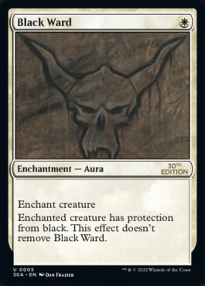 Black Ward Front Face