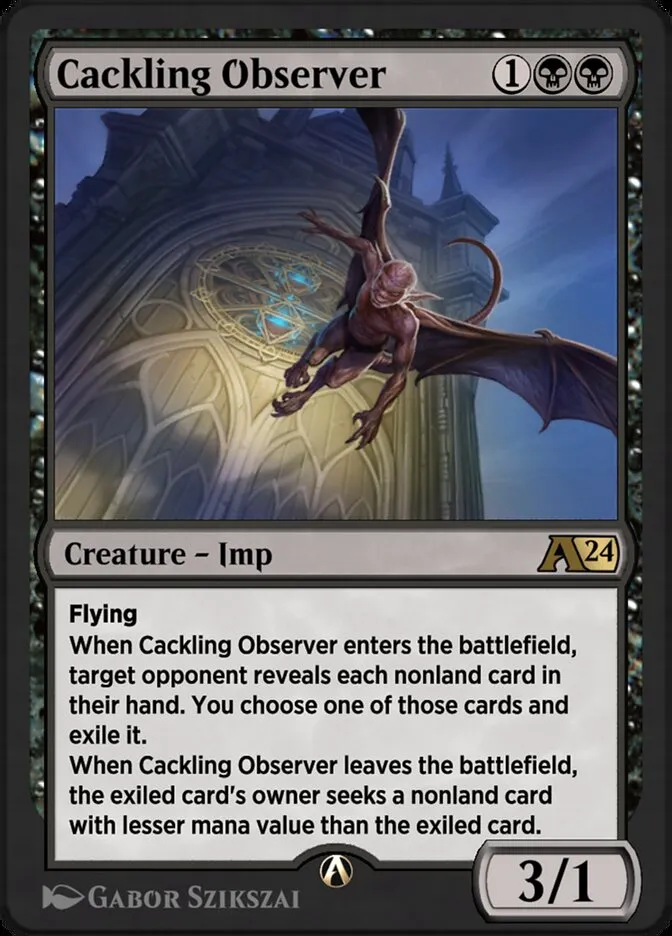 Cackling Observer Front Face