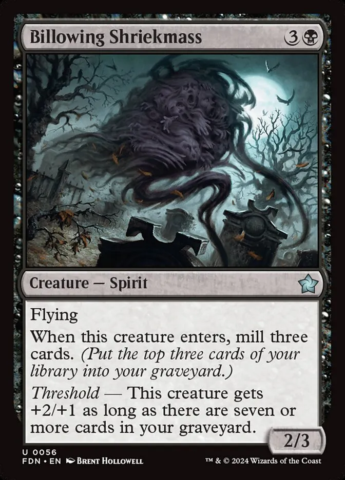 Billowing Shriekmass Front Face