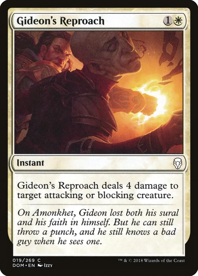 Gideon's Reproach Front Face