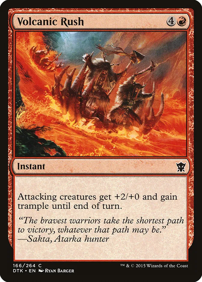 Volcanic Rush Front Face