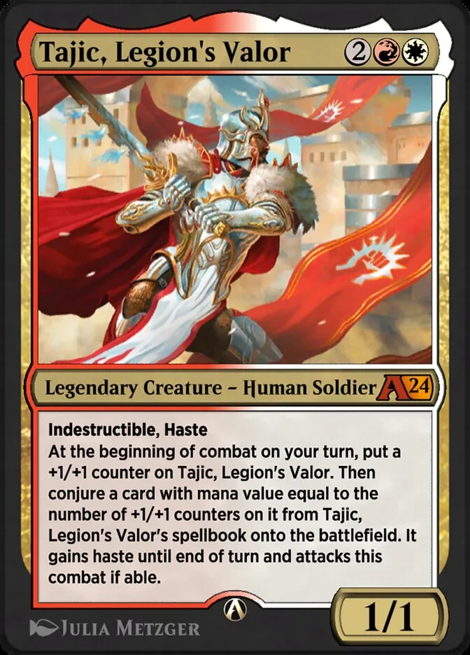 Tajic, Legion's Valor Front Face