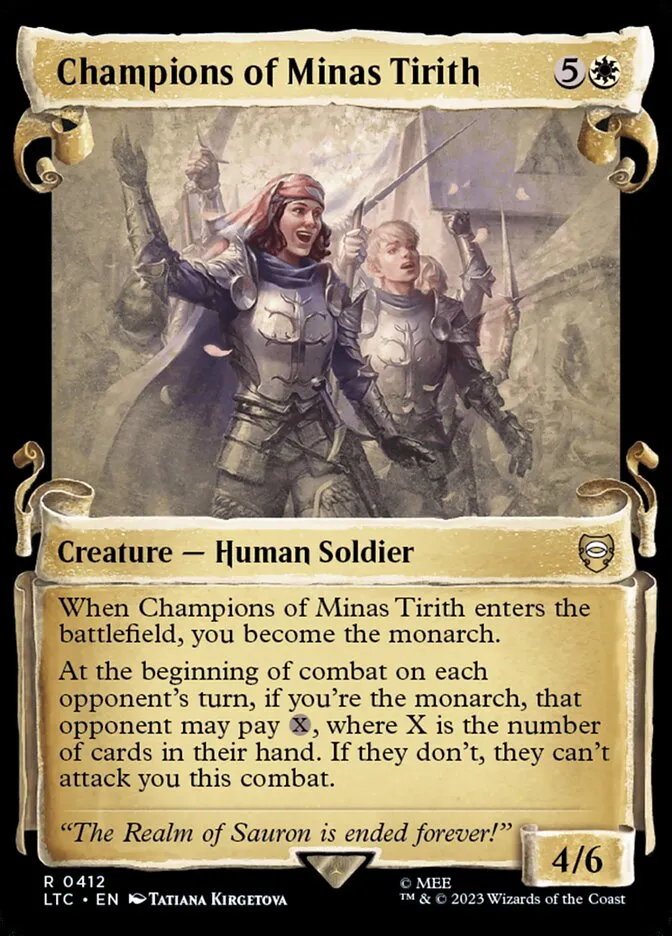 Champions of Minas Tirith Front Face