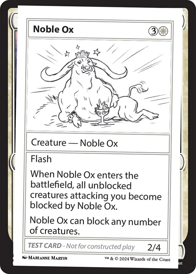 Noble Ox Front Face