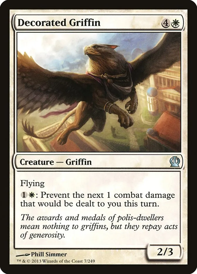 Decorated Griffin Front Face