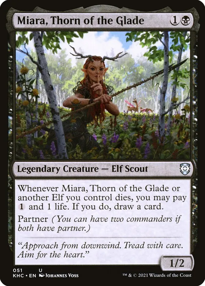 Miara, Thorn of the Glade Front Face