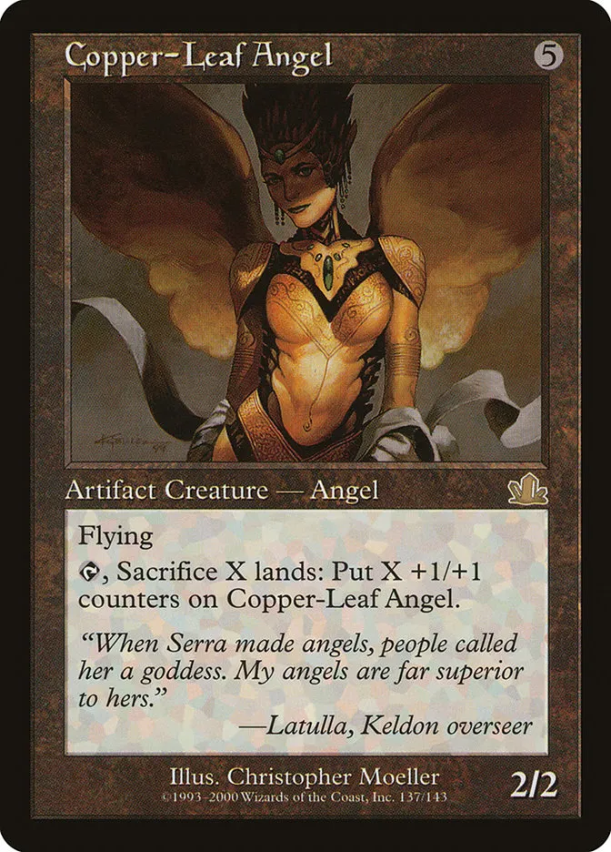 Copper-Leaf Angel Front Face