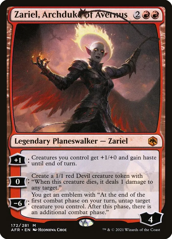 Zariel, Archduke of Avernus Front Face