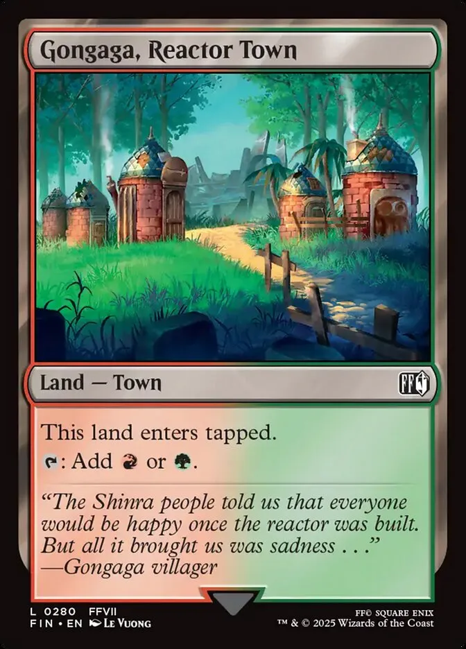 Gongaga, Reactor Town Front Face