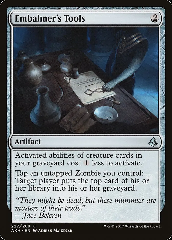 Embalmer's Tools Front Face