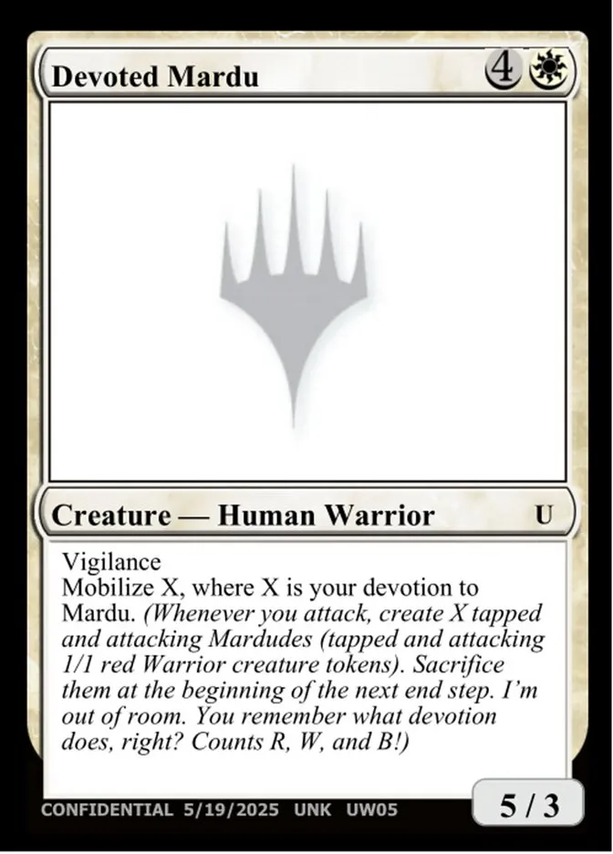 Devoted Mardu Front Face
