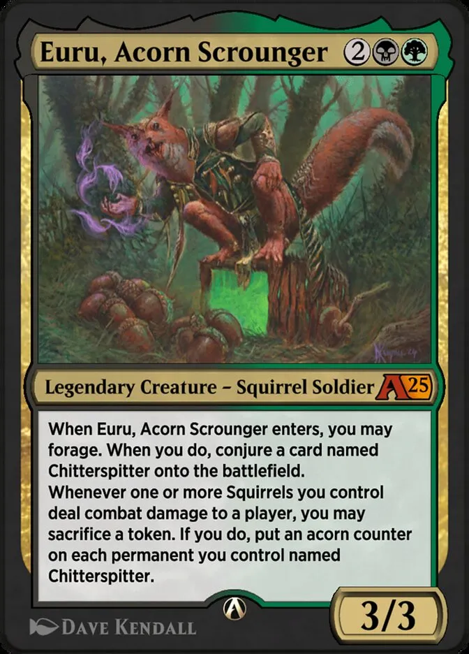 Euru, Acorn Scrounger Front Face