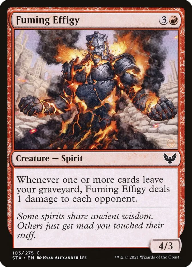 Fuming Effigy Front Face