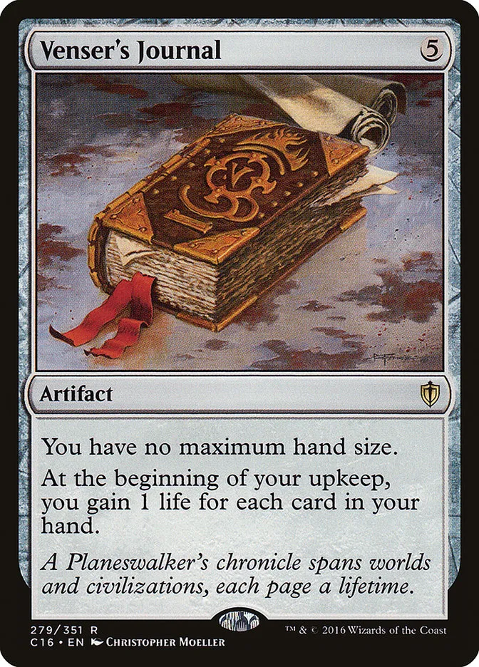 Venser's Journal Front Face