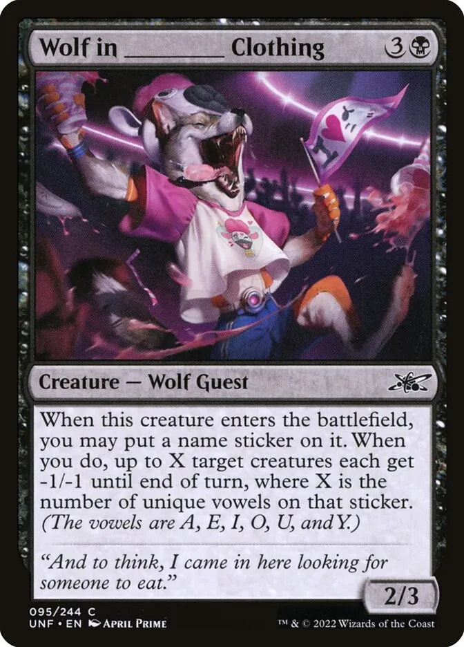 Wolf in _____ Clothing Front Face