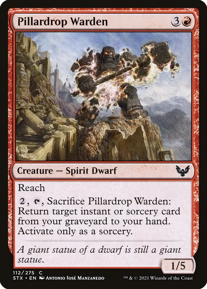 Pillardrop Warden Front Face