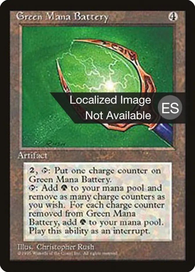 Green Mana Battery Front Face