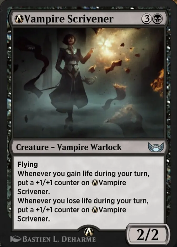 A-Vampire Scrivener Front Face
