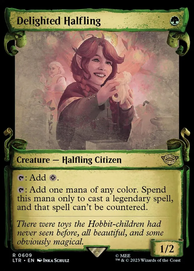 Delighted Halfling Front Face