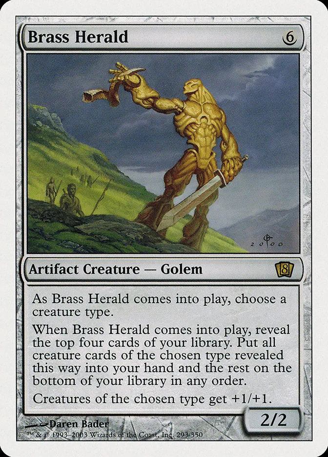 Brass Herald Front Face
