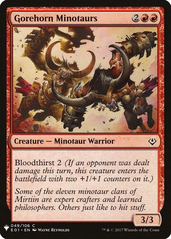 Gorehorn Minotaurs Front Face