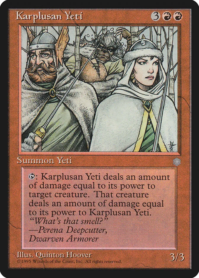 Karplusan Yeti Front Face