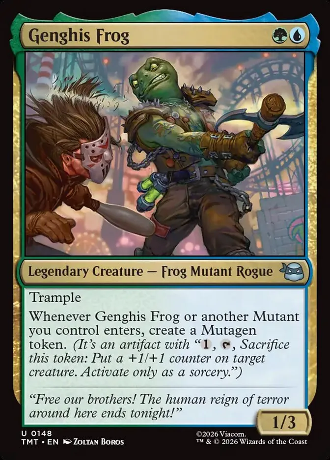 Genghis Frog Front Face