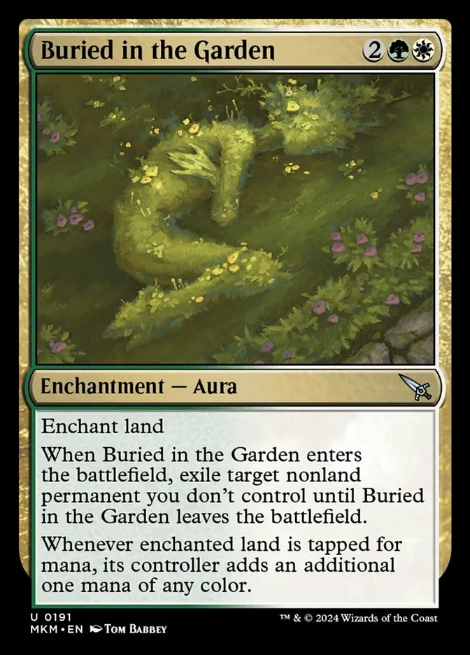 Buried in the Garden Front Face