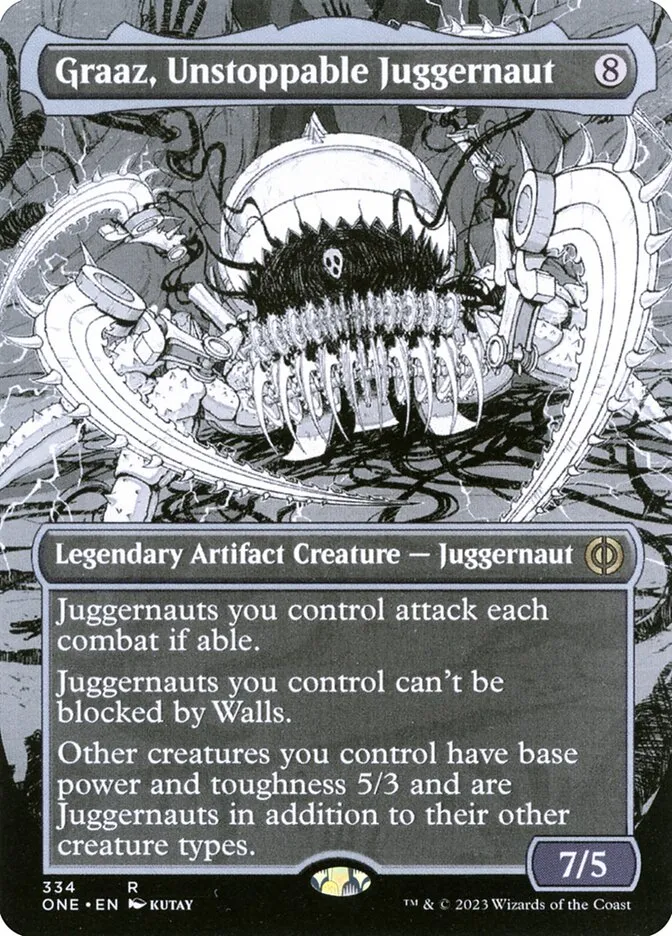 Graaz, Unstoppable Juggernaut Front Face