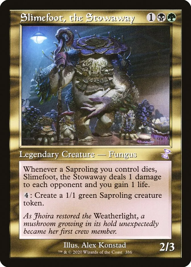 Slimefoot, the Stowaway Front Face