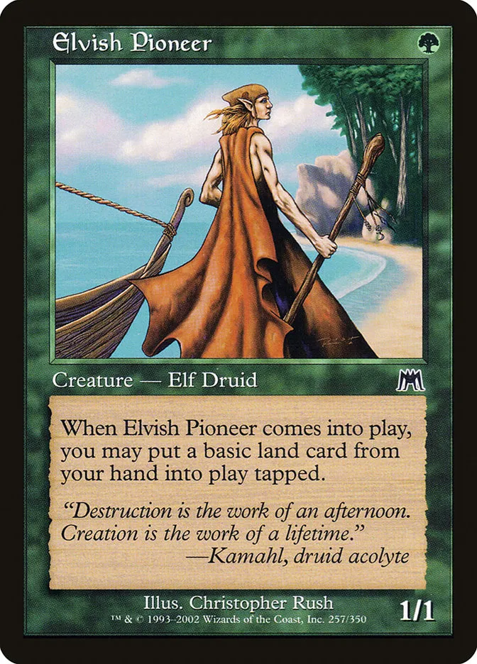 Elvish Pioneer Front Face