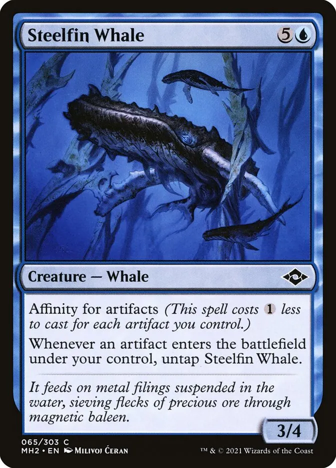 Steelfin Whale Front Face