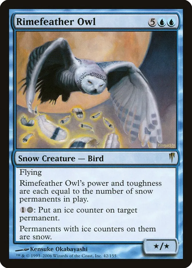 Rimefeather Owl Front Face