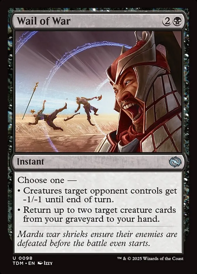 Wail of War Front Face