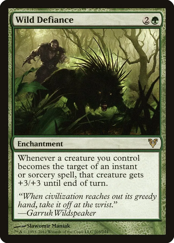 Wild Defiance Front Face