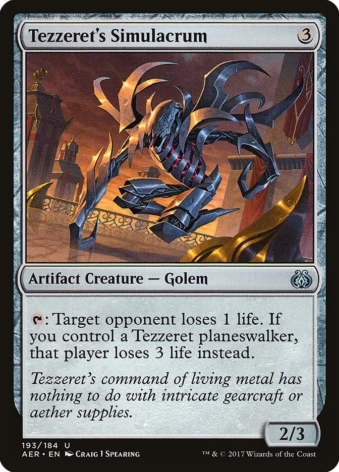 Tezzeret's Simulacrum Front Face