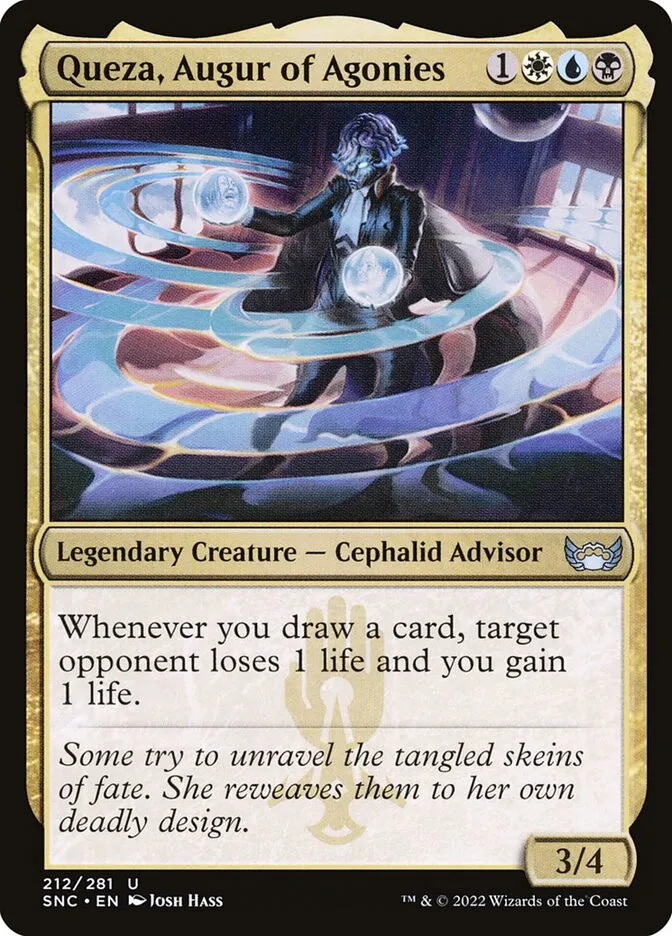Queza, Augur of Agonies Front Face