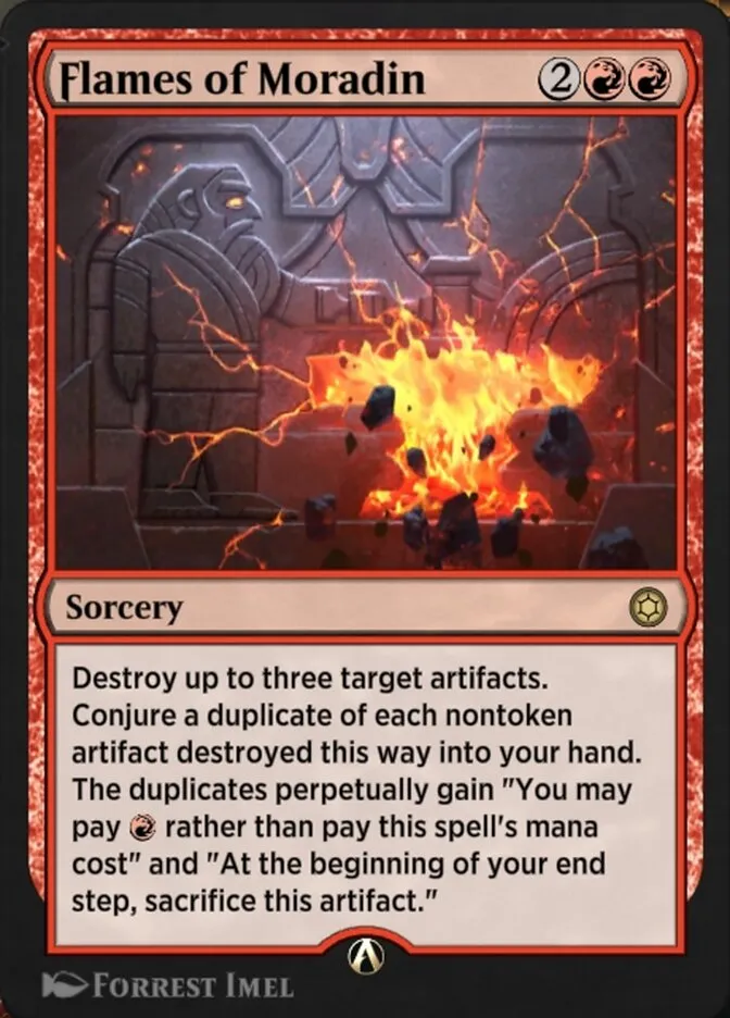 Flames of Moradin Front Face