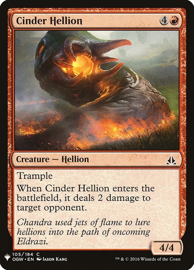 Cinder Hellion Front Face