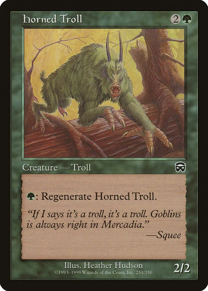 Horned Troll Front Face