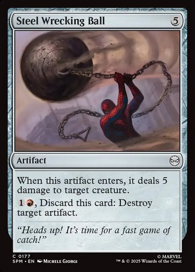 Steel Wrecking Ball Front Face