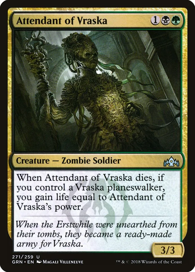 Attendant of Vraska Front Face