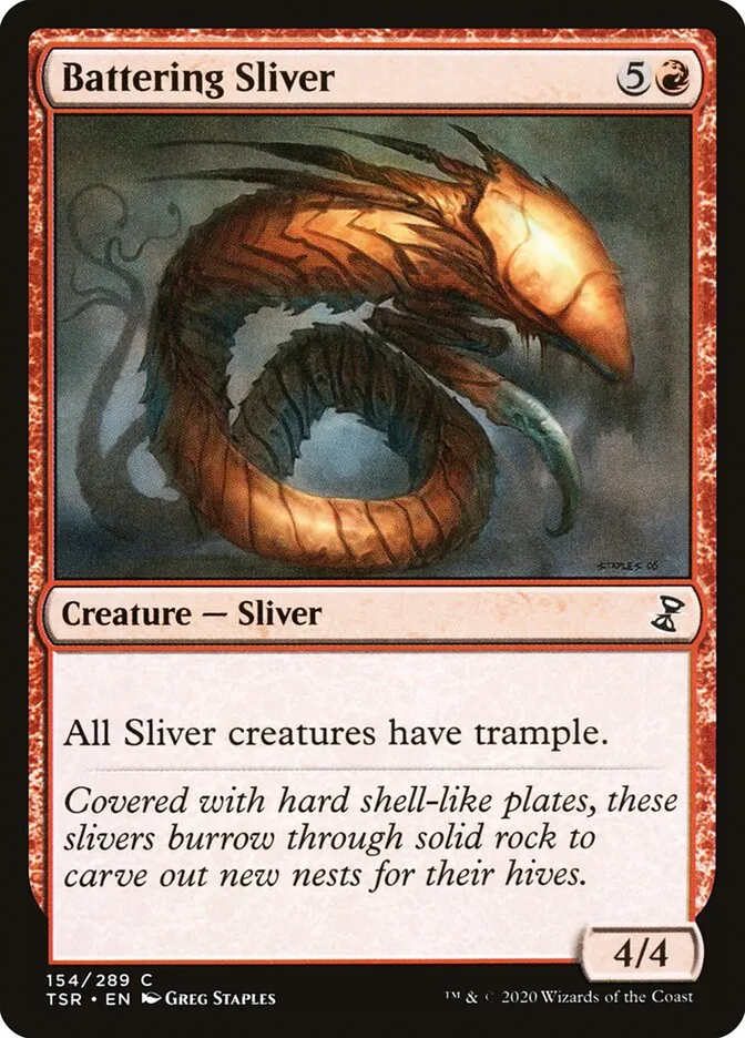 Battering Sliver Front Face