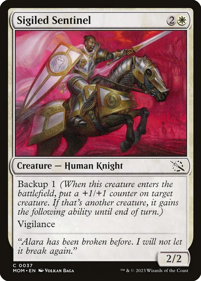 Sigiled Sentinel Front Face