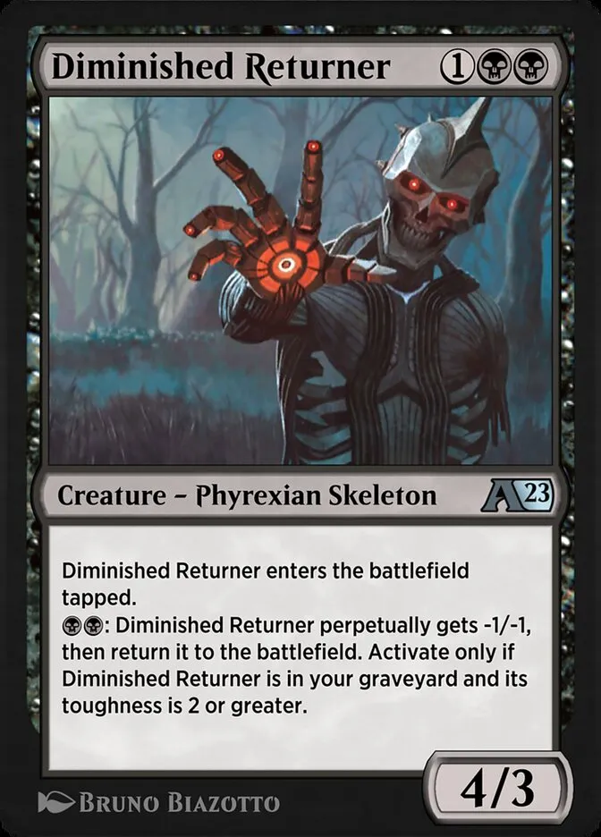 Diminished Returner Front Face