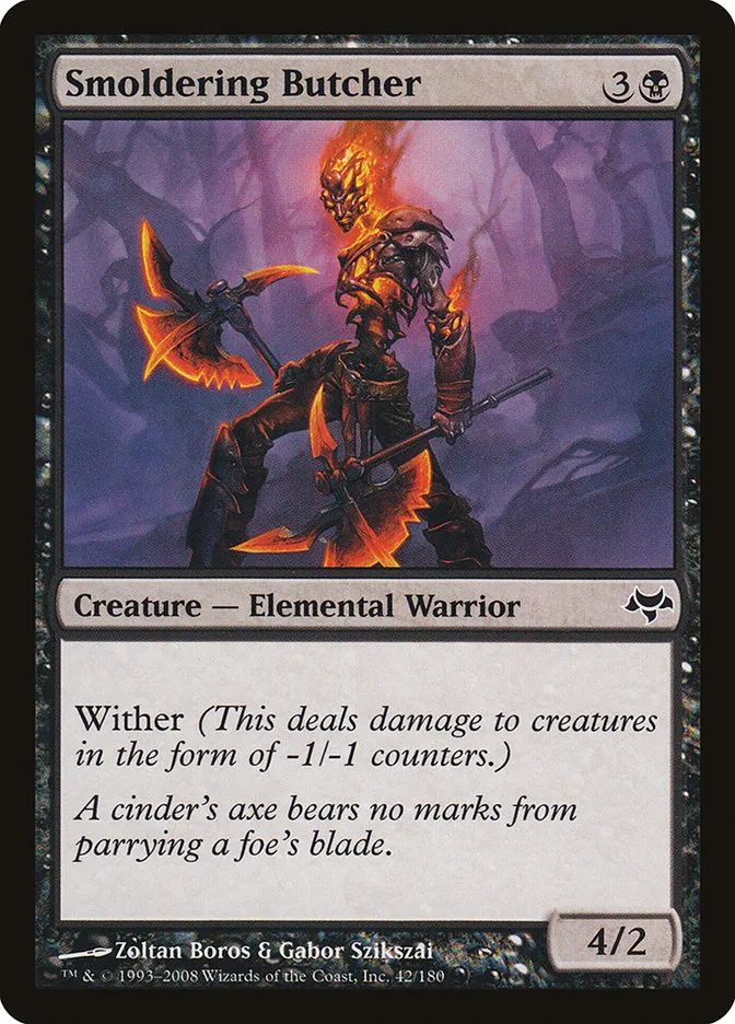 Smoldering Butcher Front Face