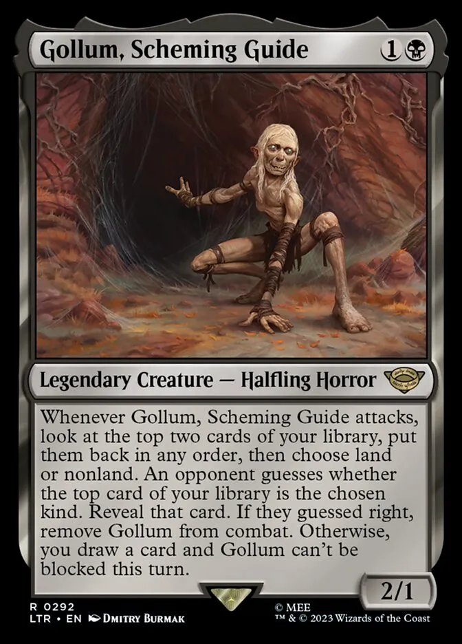 Gollum, Scheming Guide Front Face