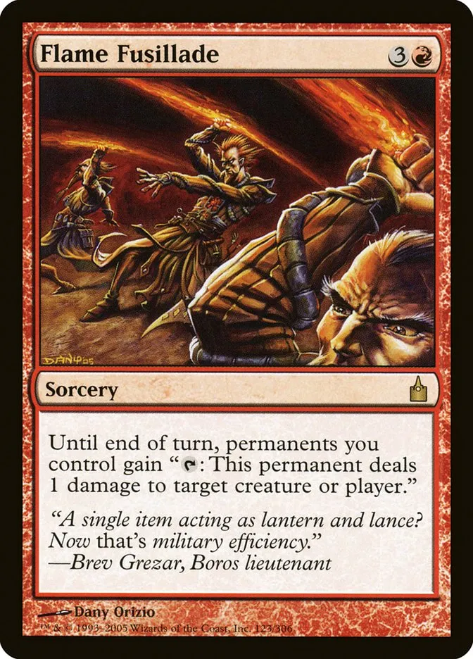 Flame Fusillade Front Face