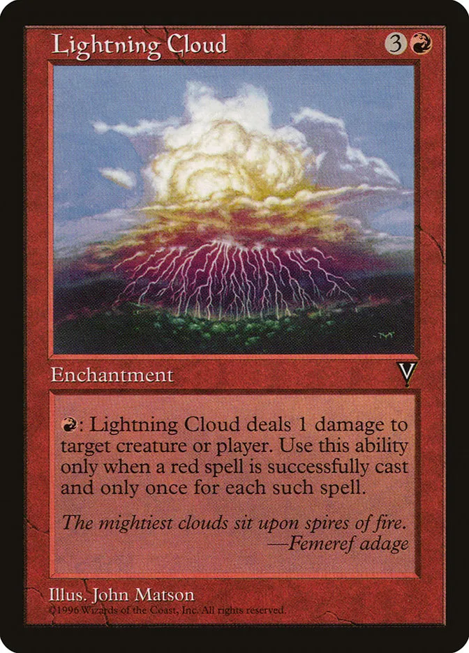Lightning Cloud Front Face
